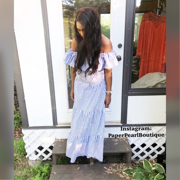 Paper Pearl Boutique Dresses & Skirts - Ophelia Off-Shoulder Maxi Dress!